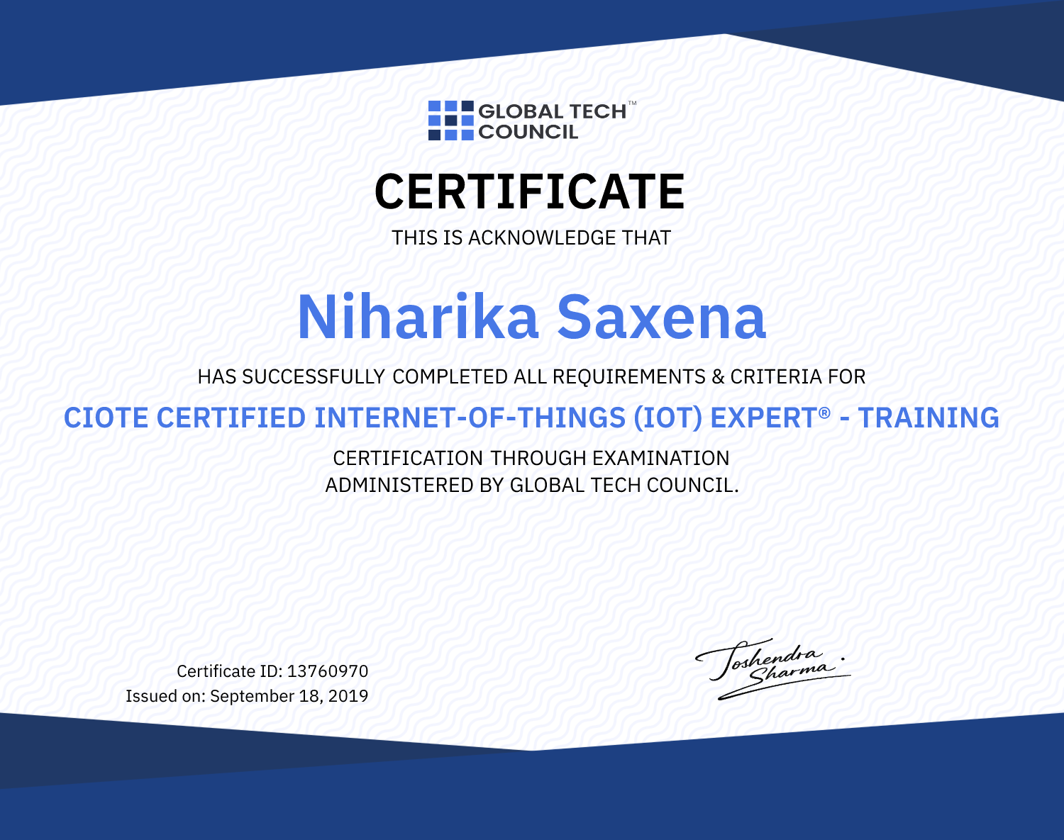 CIOTE Certified Internet-of-things (IOT) Expert® - Training