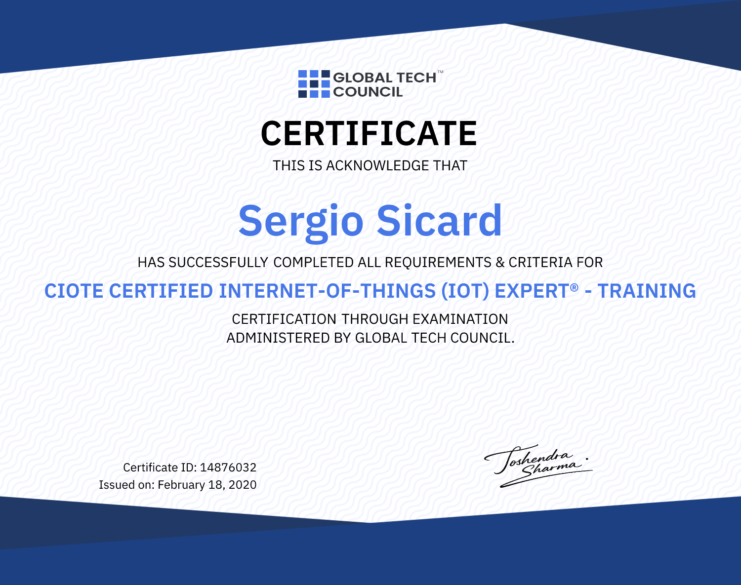 CIOTE Certified Internet-of-things (IOT) Expert® - Training