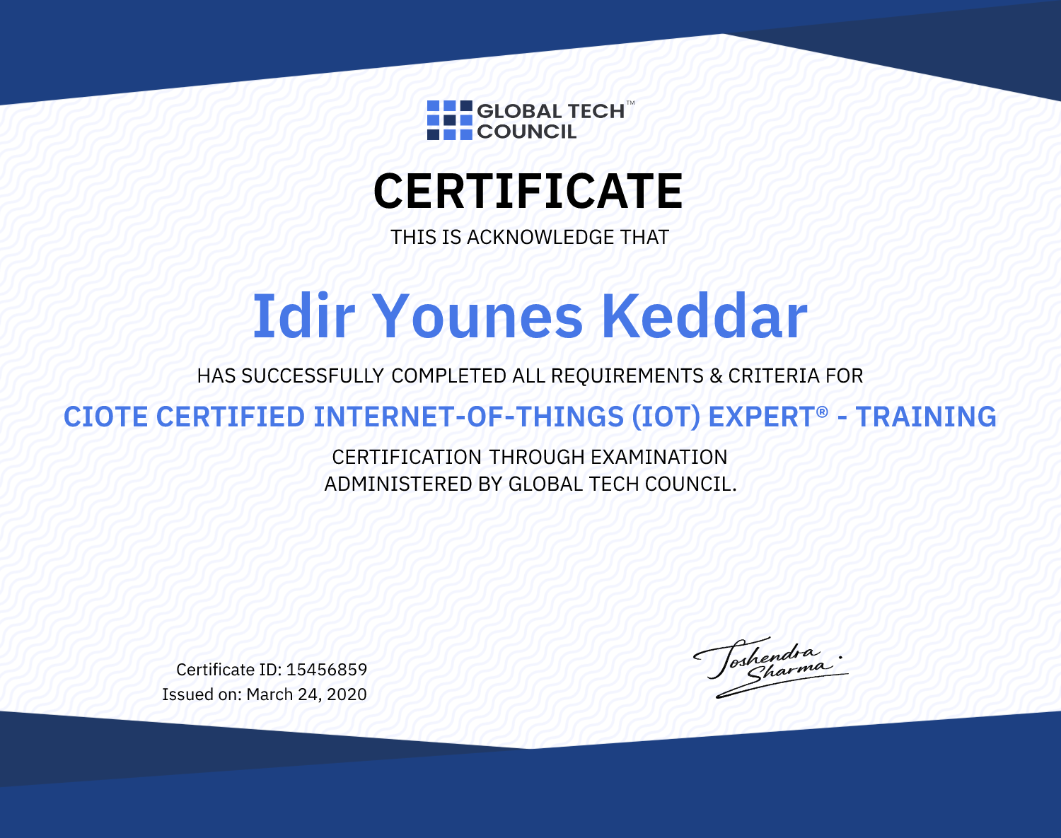 CIOTE Certified Internet-of-things (IOT) Expert® - Training