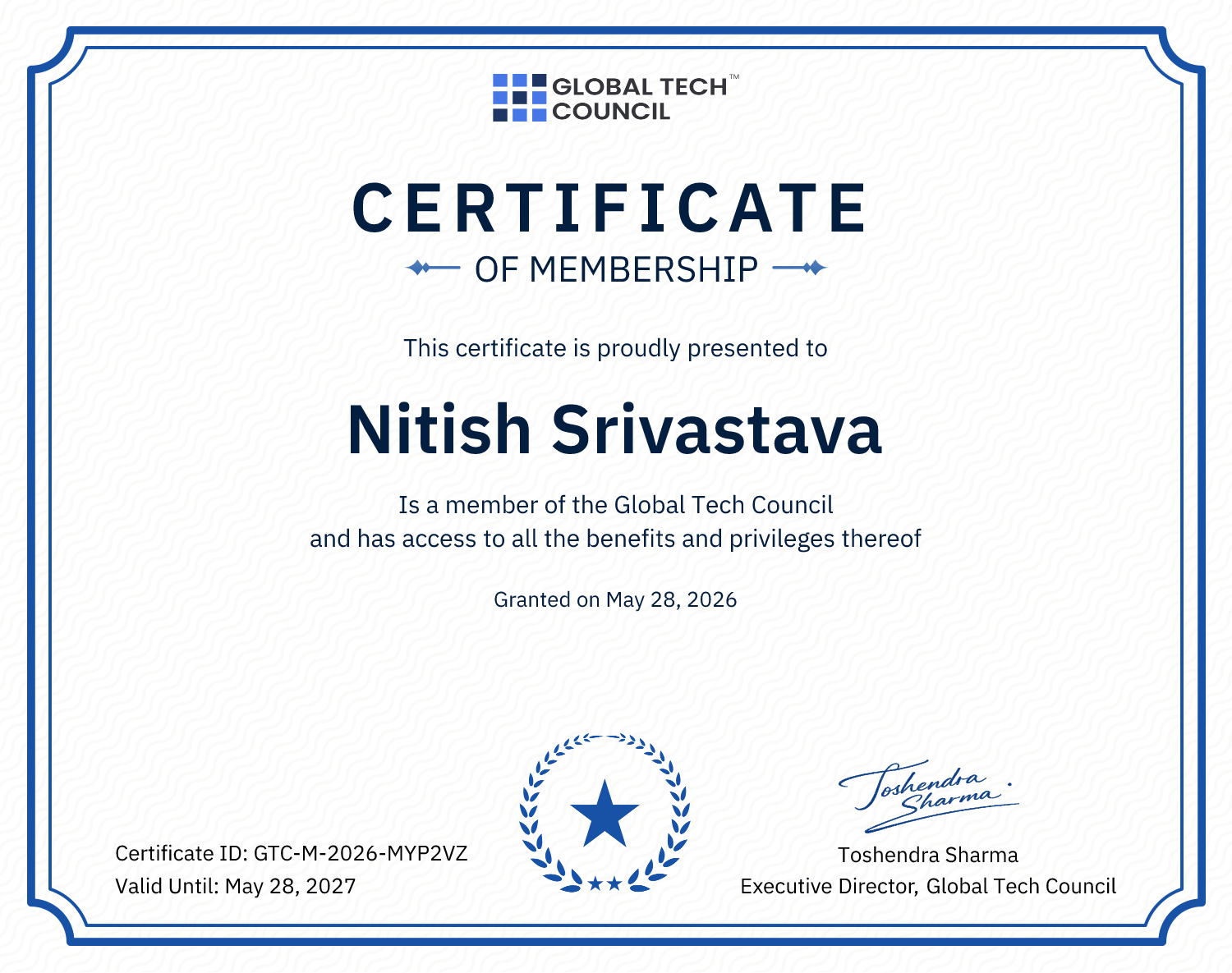 Global Tech Council Membership